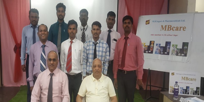 Training program for field force Dr Ajay Patil ,CEO and Mr Vijaykumar ,Chairman , MB group Pic2